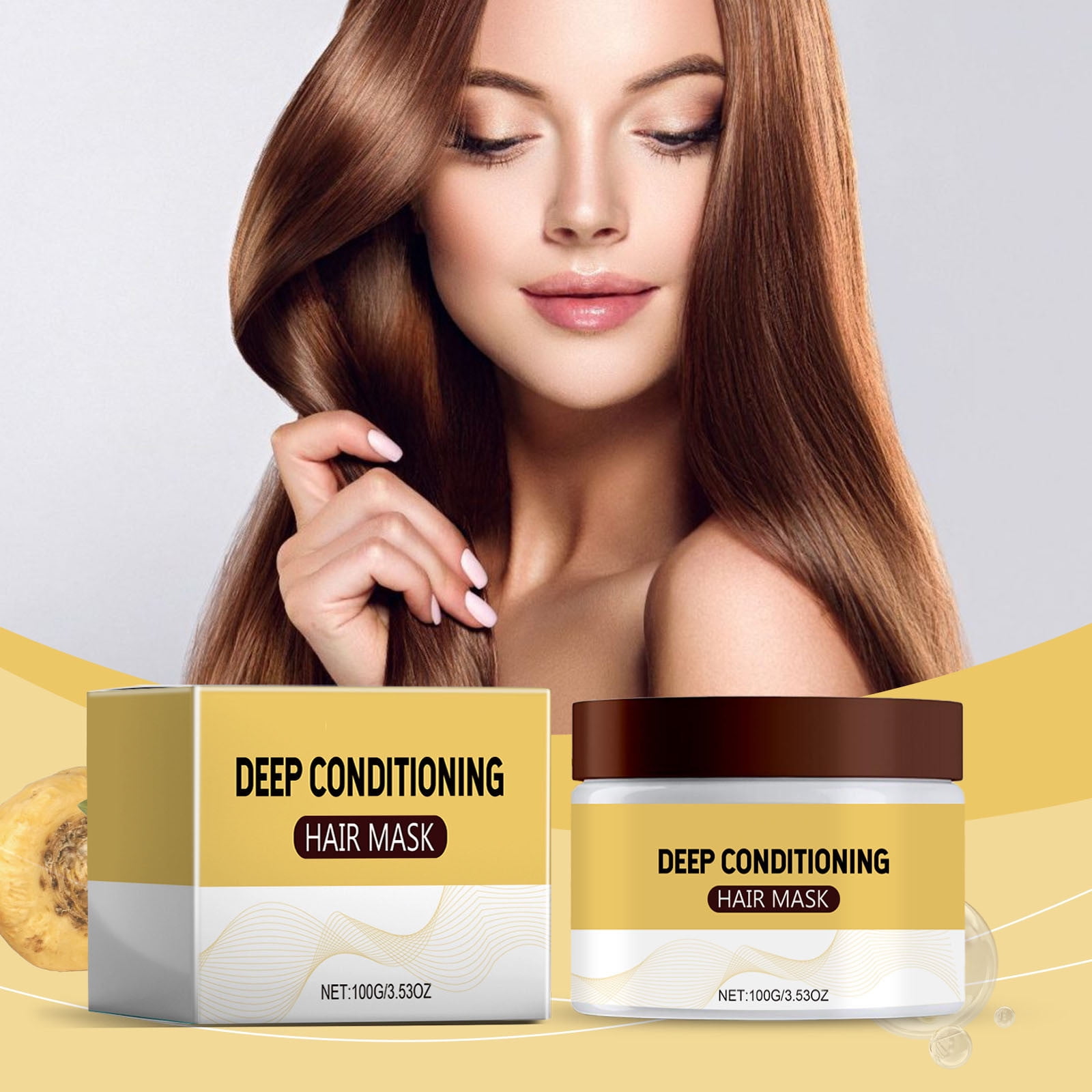 Hgferr Clearance,Luxurious Deeply Conditioning Hair Mask Collagens Hair