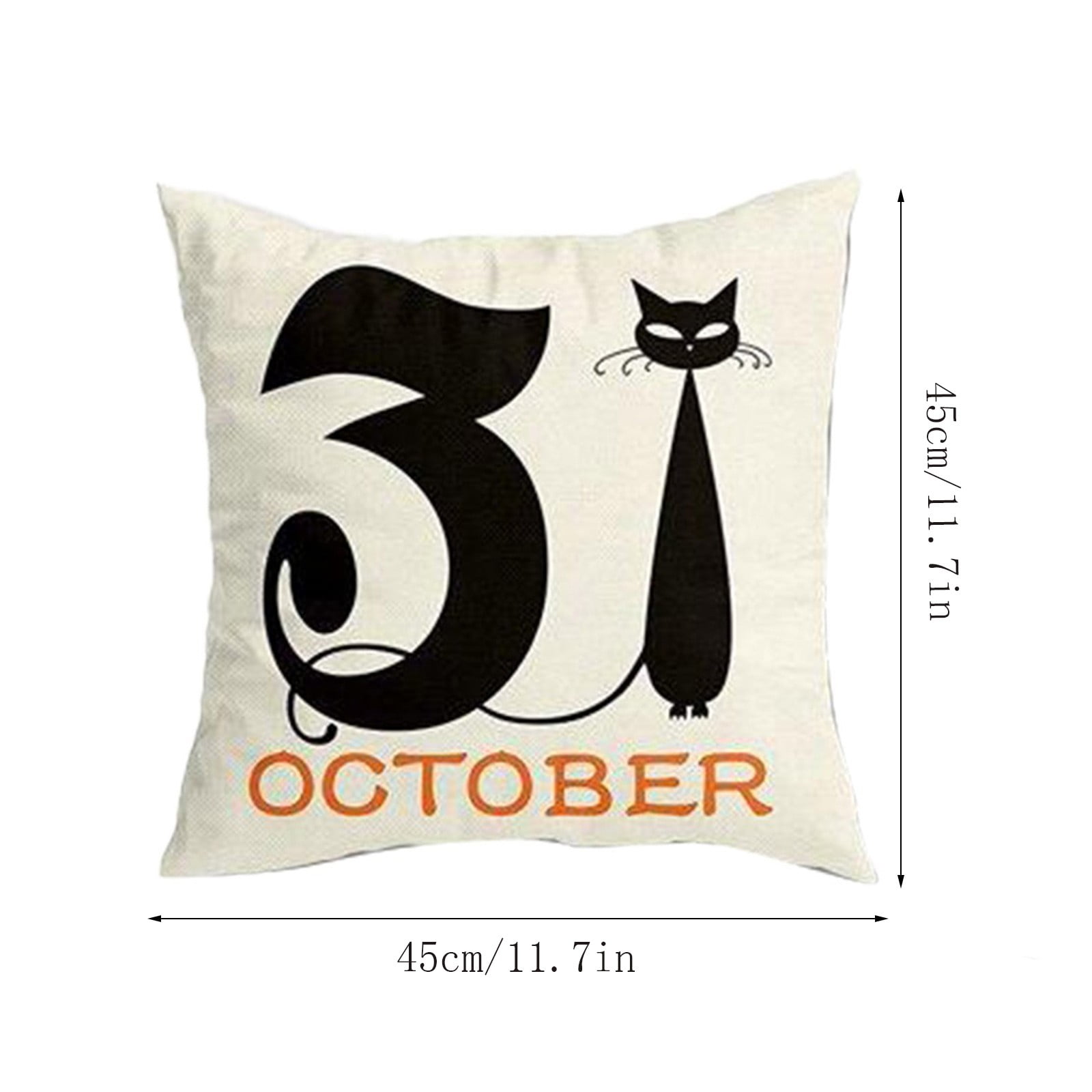 Hgheuy Halloween Pillow Covers Deco 1 Pcs 18x18 Inches Fall Pillow