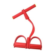 Hglyxoae 21 Fitness Resistance Bands-4 Tube Pedal Ankle Puller - 2023 New Sit Up Leg Stretch Rope Exercise Bands with Handles, Stretching Workout Fitness Bands for Arm W(Red)