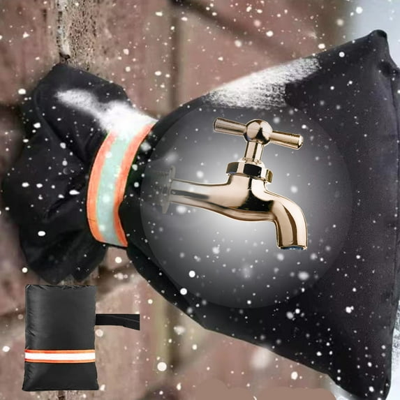 Hglyxoae Large Outdoor Faucet Covers Insulated Protector For Winter Cold Weather Outside Cover Insulation Freezes From Freezing Spigot Faucet Socks