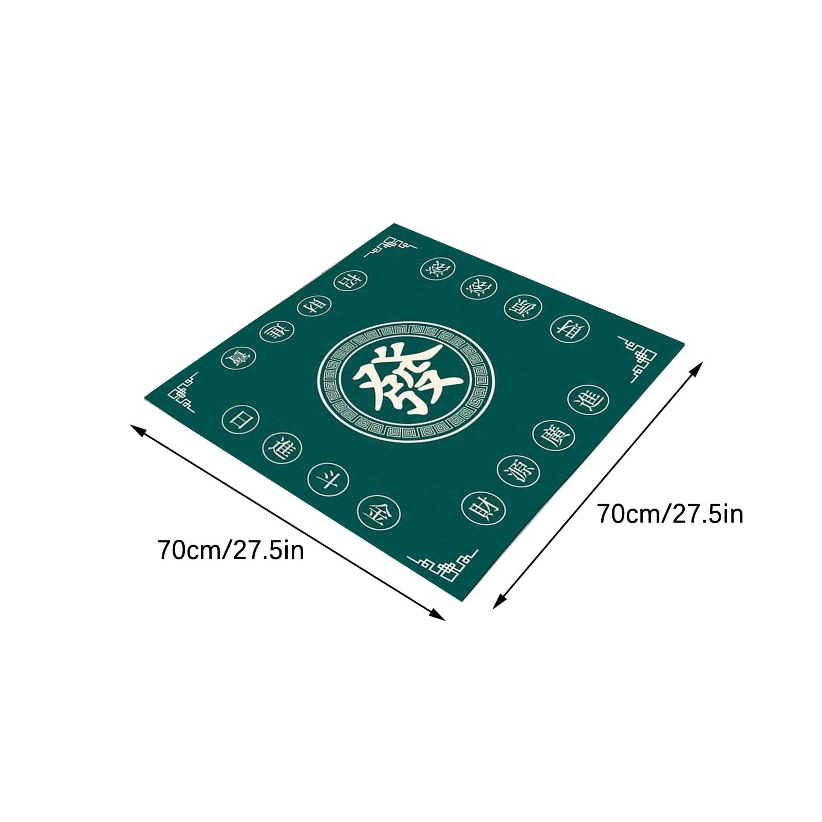 Tapis De Mahjong Antidérapant 60 Cm – Nappe épaisse En Fibre Et Caoutchouc, Réduction De Bruit, Sac De Transport Inclus
