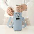 thumbnail image 1 of Eliaeconx Water Bottle Bag Insulated for Hiking, Leakproof Crossbody Sling Pack with Adjustable Strap, Fits Cup, Phone & Keys (Blue), 1 of 6