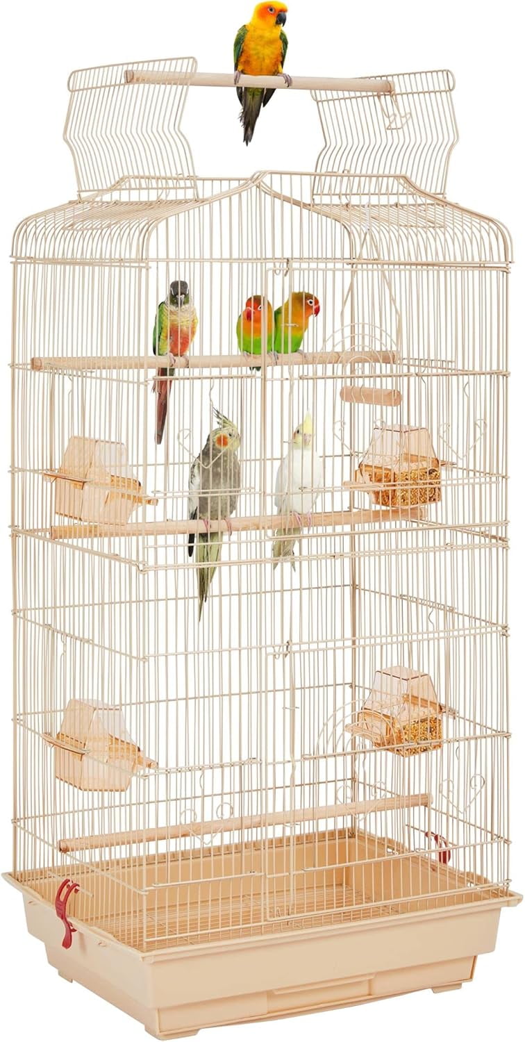 Picture of HgoodH Open Top Medium Parrot Flight Bird Cage for 2 Parakeets ...