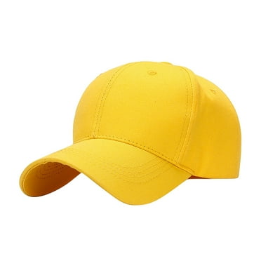 Hgrintd 2024 Hat for Fashion Women Men Adjustable Colorblock Baseball Cap Hat Cap Shade,Yellow-On Clearance