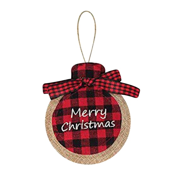 Tech Lattice Hgsbede Red Lattice Fabric Christmas Ornaments Cloth Hanging Decor ...