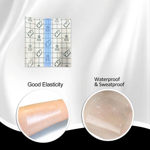 Hgtduk 10PCS Transparent Adhesive Large Film, Adhesive Dressing 4x4 Inch
