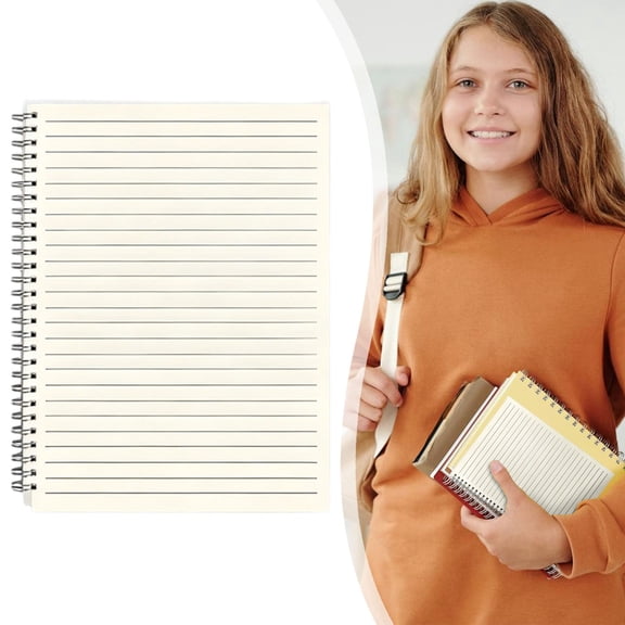 Hgtduk A5 Notebook, Thickened Softcover Sewed Notebook, Wear Smooth Writing Studont Book Portable for SchooI Daily Note Taking, Planner, A