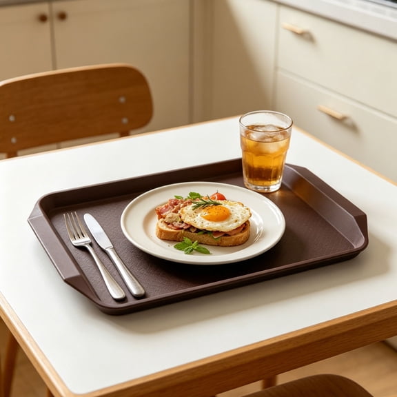 Hgtduk Plastic Serving Tray for Restaurant, Coffee