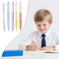 thumbnail image 1 of Hgtduk Retractable Ballpoint Pen, Fine Point 16cm Writing Tool, Smooth Pink Ink for Office, Pack of 5, Pink, 1 of 9