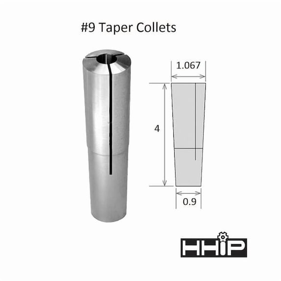 Hhip 3/4" Brown & Sharpe No 9 Taper Round Collet 3900-0999