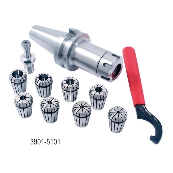 Hhip BT-40 ER-25 10 Piece Collet & Chuck Set 3901-5101