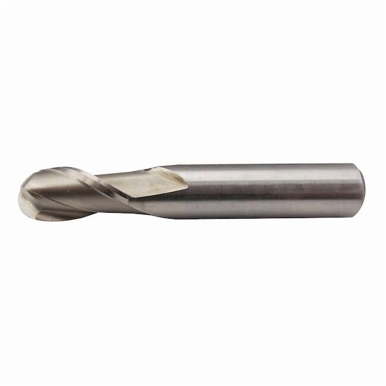Hhip 3/8 X 3/8" 2 Flute High Speed Steel Single End Ball End Mill 5841-0375