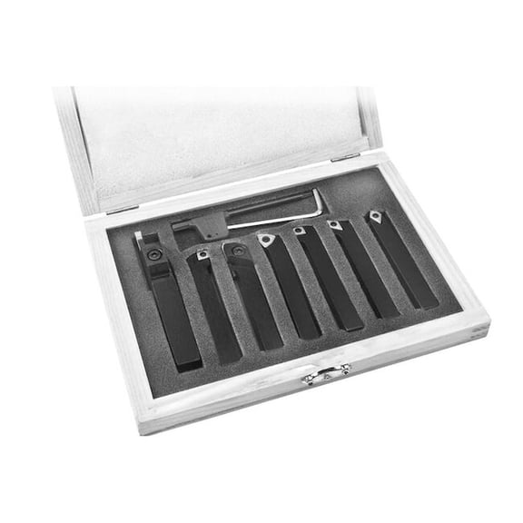 Hhip 7 Piece 1/4" Indexable Cut Off & Turning Tool Set 2002-0010