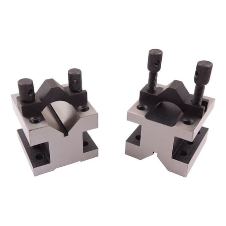 Hhip 4-1/8 L X 4-1/8 W X 3-1/16 H Precision V-Block & Clamp Set 3402-0003