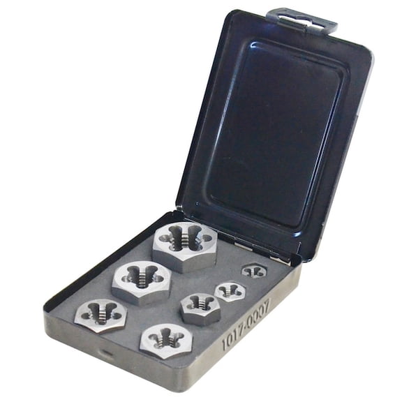 Hhip M6-M20 Hexagon Rethreading Die Set,7pcs. 1017-0007