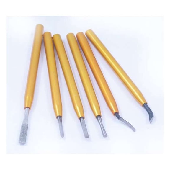 Hhip 6 Piece Mini Deburring & Scraping Tool Kit 2001-0228