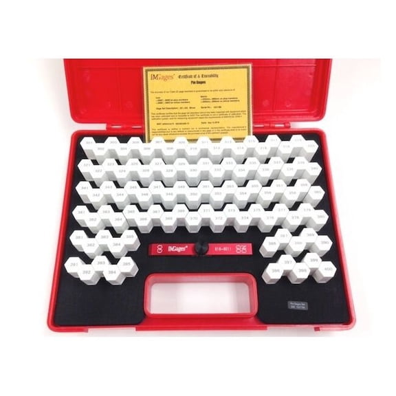 Hhip 100 Piece .301-.400" Minus Class ZZ Pin Gage Set With Handle 4103-3007