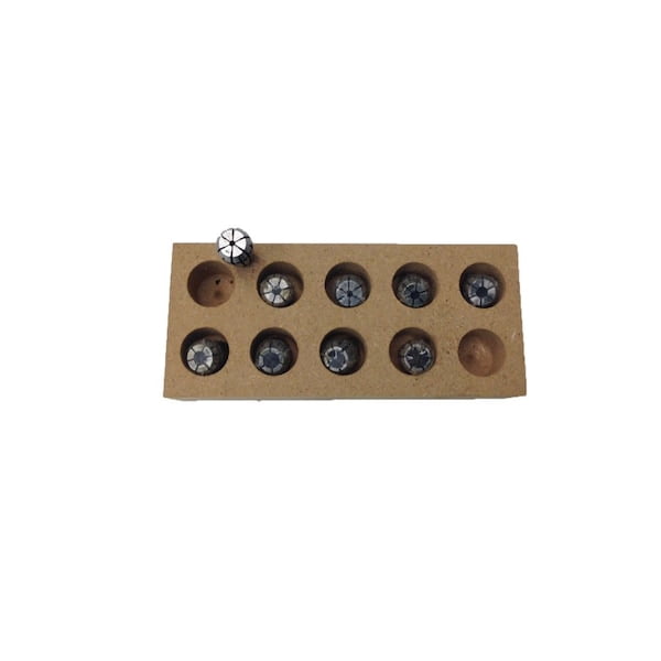 HHIP 3903-0138 R8 Round Collet – 20mm Metric Size, Hardened Tool Steel, Precision Ground For Milling Machines