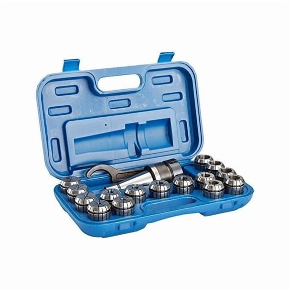 Hhip No 40 17 Piece ER-40 Spring Collet Chuck Set- NMTB Taper 40 3900-0540