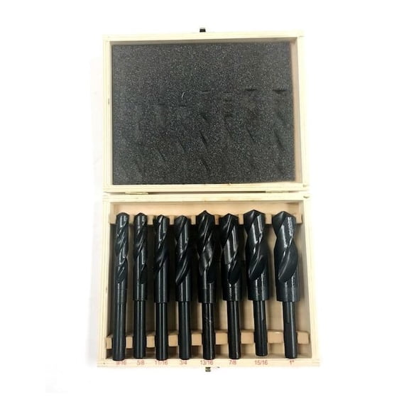 Hhip 9/16-1" 8 Piece Silver & Demming Drill Set 5000-0010