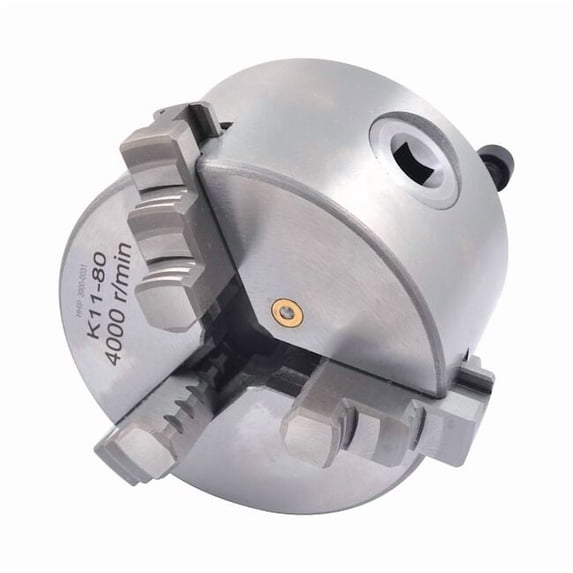 Hhip 3" 3-Jaw Plain Back Lathe Chuck 3900-0031
