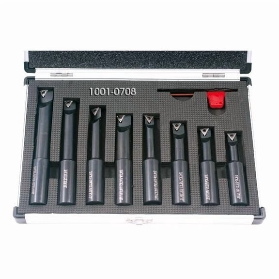 Hhip 8 Piece 3/4" Round Shank Indexable Boring Bar Set 1001-0708