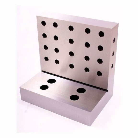 Hhip 6 X 6 X 4 X 1-1/4" Steel Angle Plate With Back Holes 3402-2664
