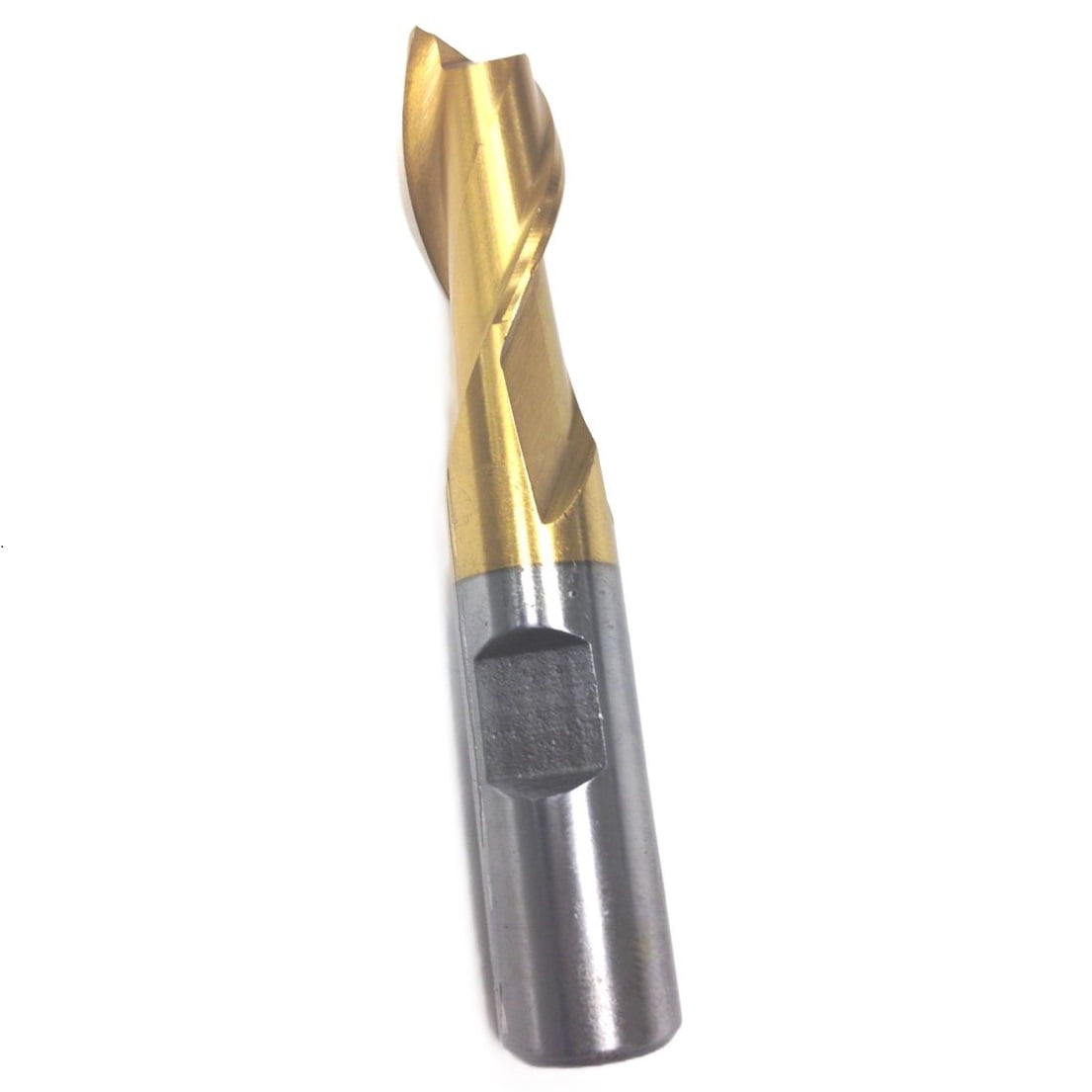 5/8 X 5/8" TiN 2 FLUTE HIGH SPEED STEEL CENTER CUT SINGLE END MILL (5826-0626)