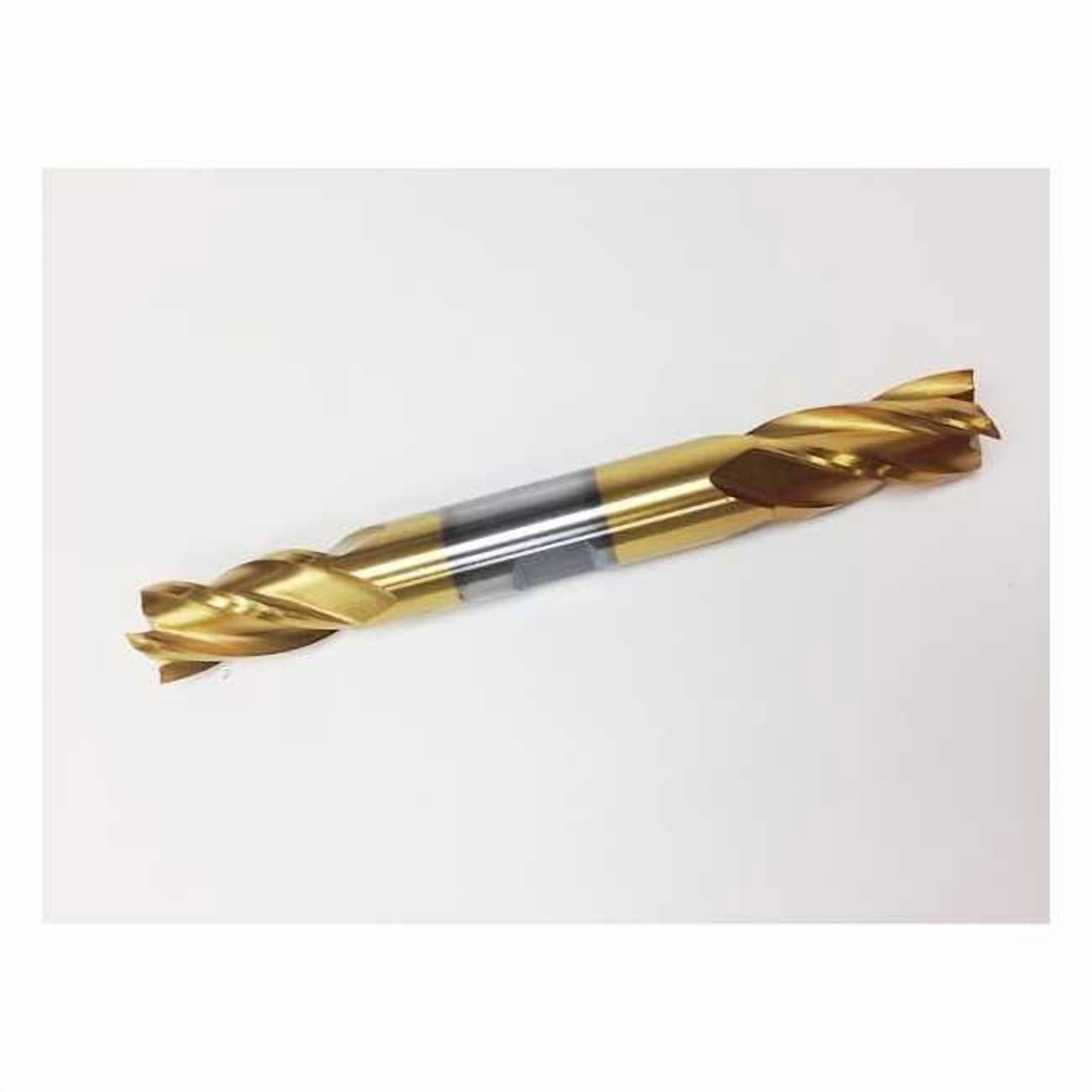 Hhip 3/16 X 3/8" 4 Flute TiN Double End Center Cut End Mill 5829-0187