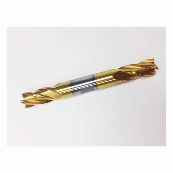 Hhip 3/8 X 3/8" 4 Flute TiN Double End Center Cut End Mill 5829-0375