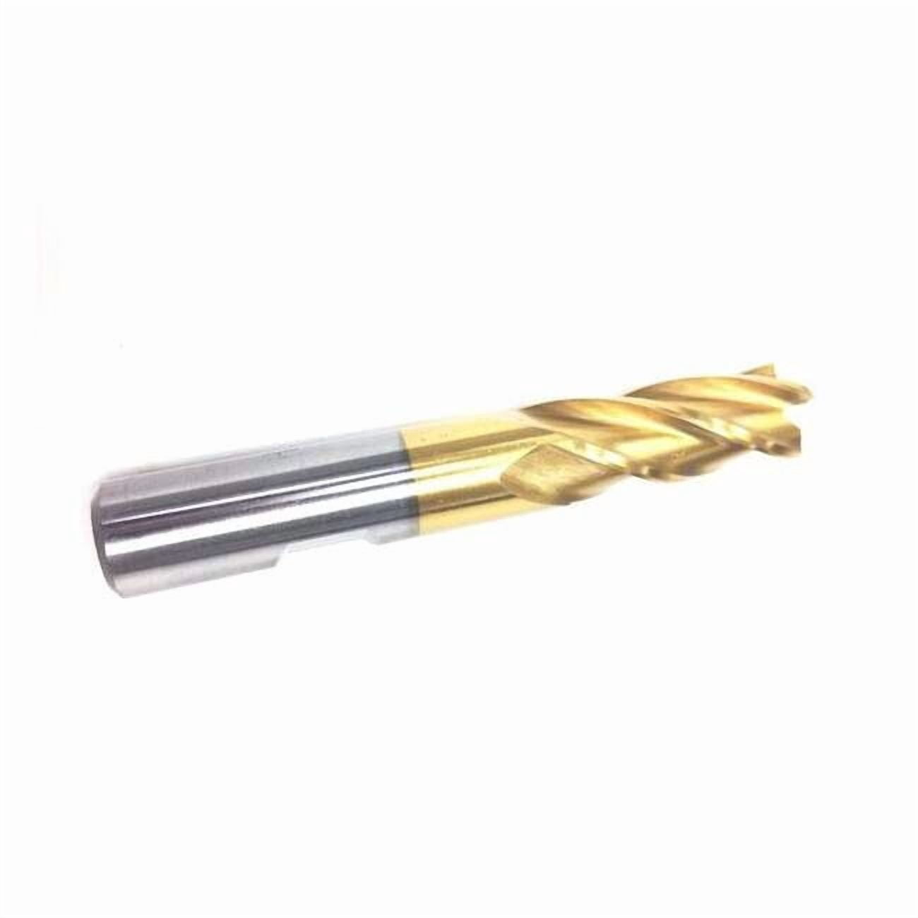 Hhip 7/16 X 3/8" 4 Flute TiN Single End Center Cut End Mill 5828-0437