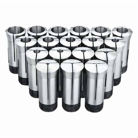 Hhip 1/16 To 1-1/16" By16ths 17 Piece 5C Collet Set 3900-0013