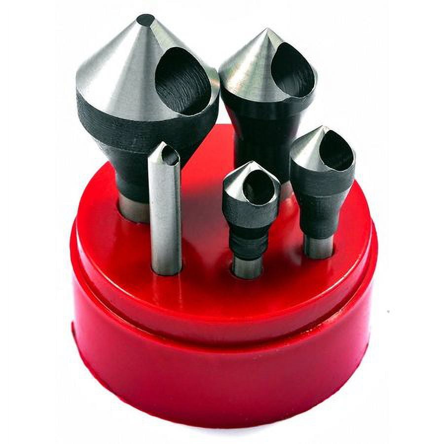 5 Piece 82 Degree Zero-Flute Countersink & Deburring Tool Set 2001-0006