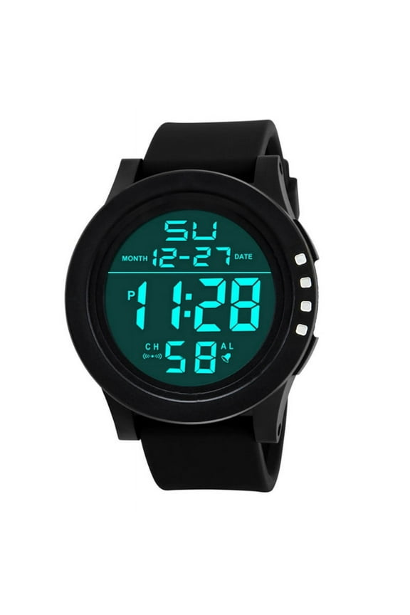 Hhsjcl Time Large Number Digital Watch Gwg-2000 Wrist for Visually Impai Womens for Ladies Gbd200-1 with Silent Stopwatch Analog Digital Watch Men Womens Dress