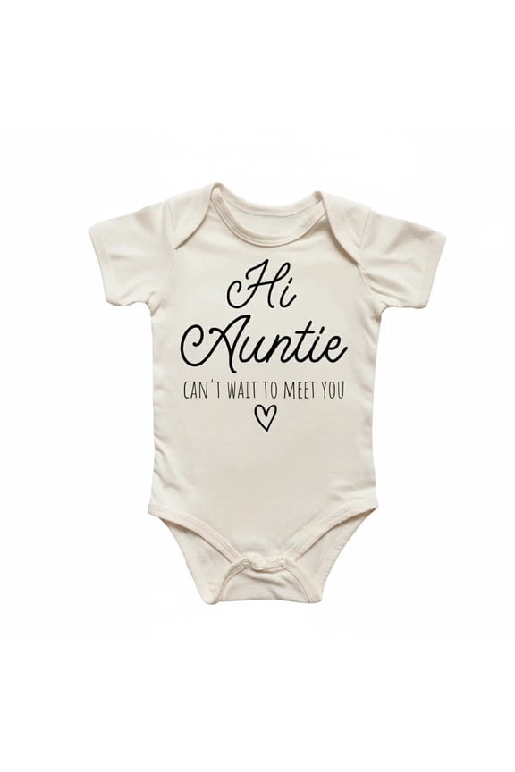 Hi Aunt Auntie Newborn Baby Bodysuit