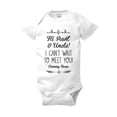 thumbnail image 1 of Hi Aunt & Uncle! I can't wait to meet you! Coming Soon - surprise baby birth pregnancy announcement - White Newborn (0-3 Mos) Size Unisex Baby Bodysuit, 1 of 4