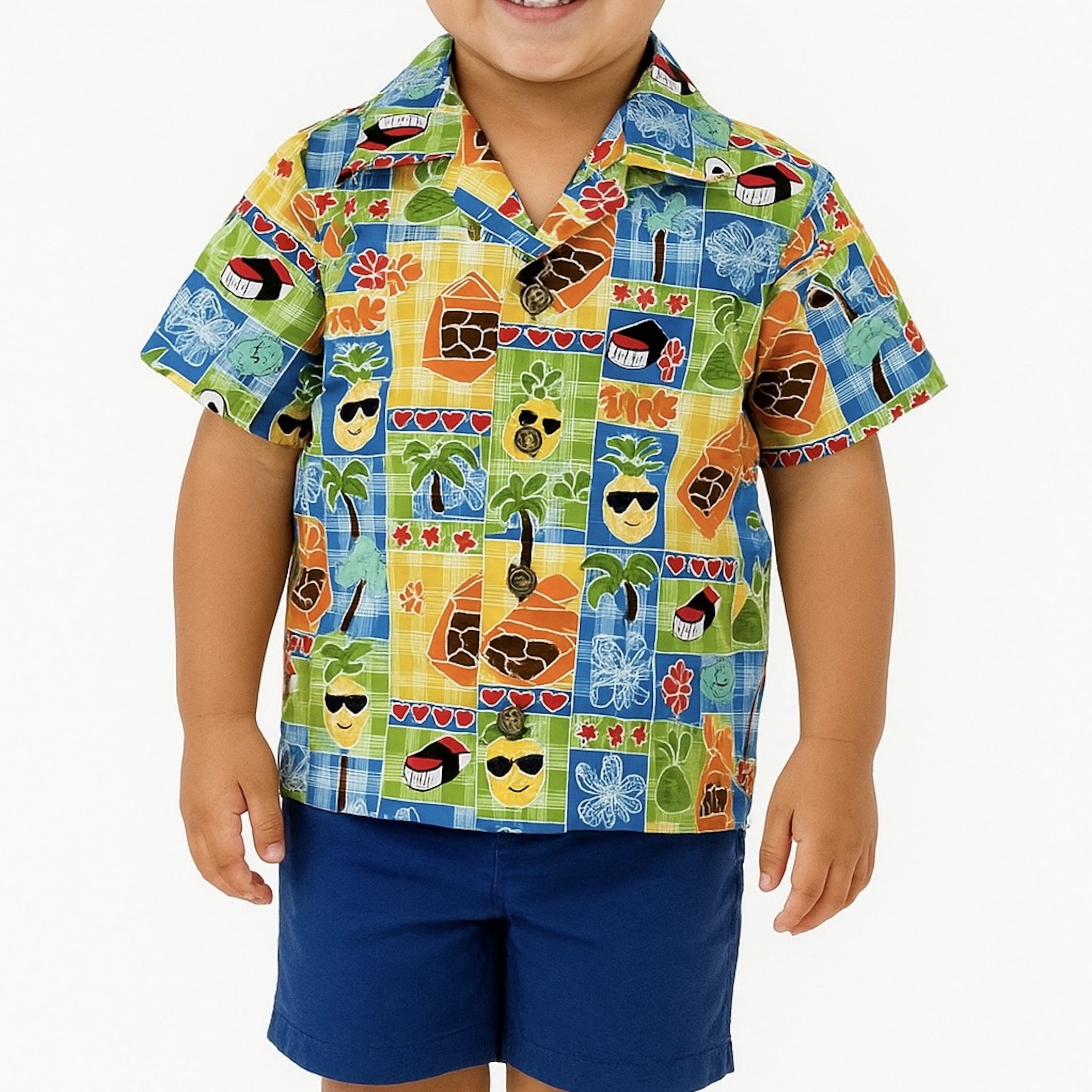 Bishop St Boys Aloha Button Up