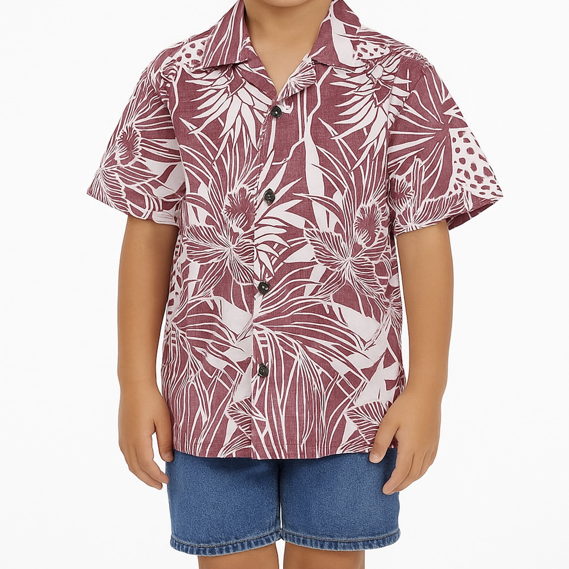 Bishop St Boys Reverse Aloha Button Up