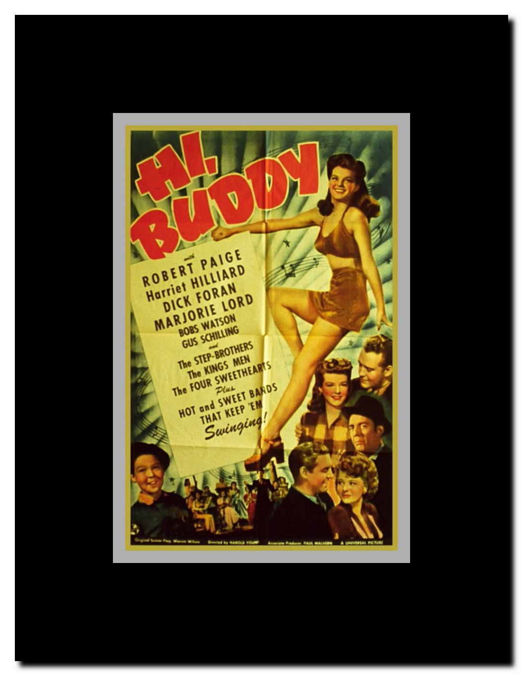 Hi Buddy Framed Movie Poster