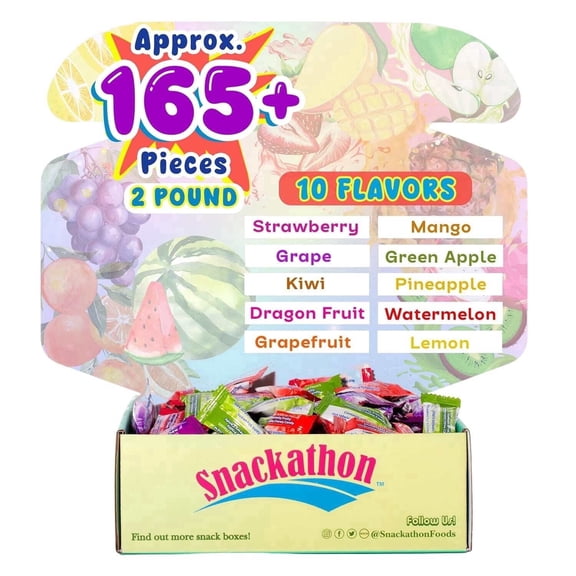 Hi-Chew Fruit Chews Candy, 10 Flavor Variety Pack, 2 lb (165 Pieces)