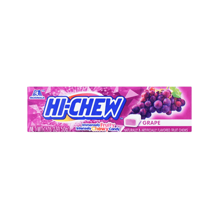 Hi-Chew Candy Grape Stick, 1.76 oz, Individually Paper Wrapped