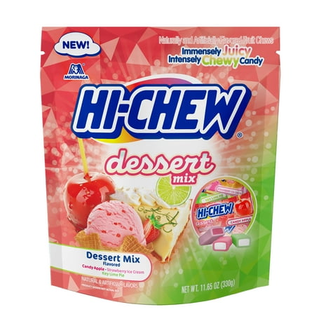HI-CHEW Dessert Mix Chewy Candy, 11.65 oz, Stand up Pouch