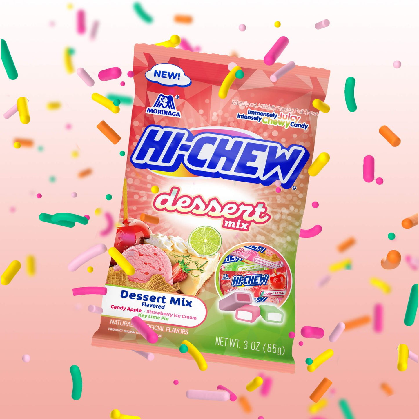 Hi-Chew Dessert Mix Flavored (Candy Apple, Strawberry Ice Cream
