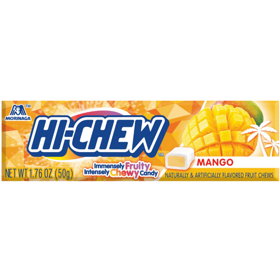 Hi-Chew Mango Candy, 1.76 oz Gluten-Free, Contains Soybeans