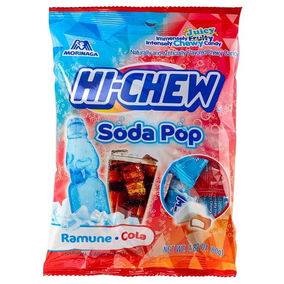 Hi-Chew Sensationally Chewy Japanese Fruit Candy, Soda Pop, 2.82 Ounce, 6 Count