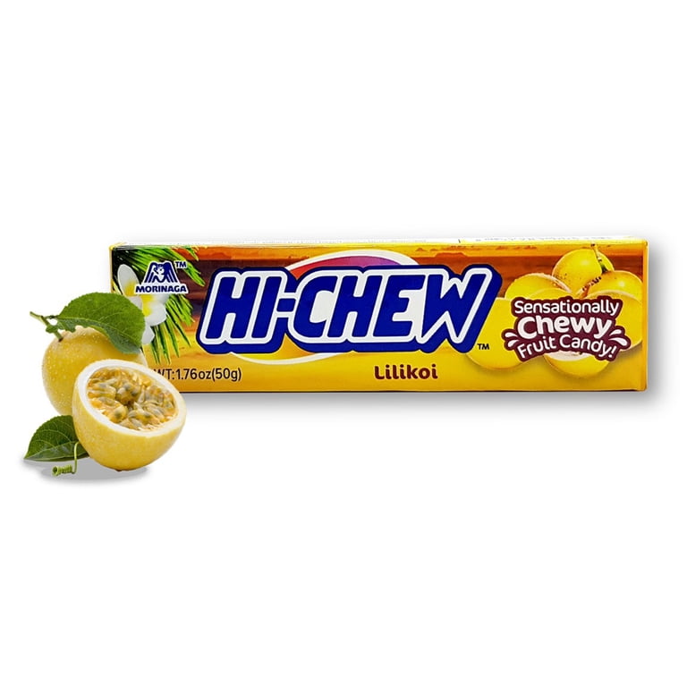 Hi-Chew Lilikoi Passion Fruit Candy, Rare Tropical Flavor, 1.76 Oz