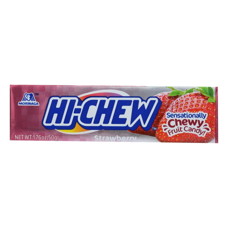 Hi‑Chew Strawberry Chews, 1.76 oz (Pack of 15) – Sweet, Juicy