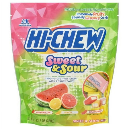 Hi-Chew Sweet & Sour Mix Chewy Candy Bag, 12.7 oz