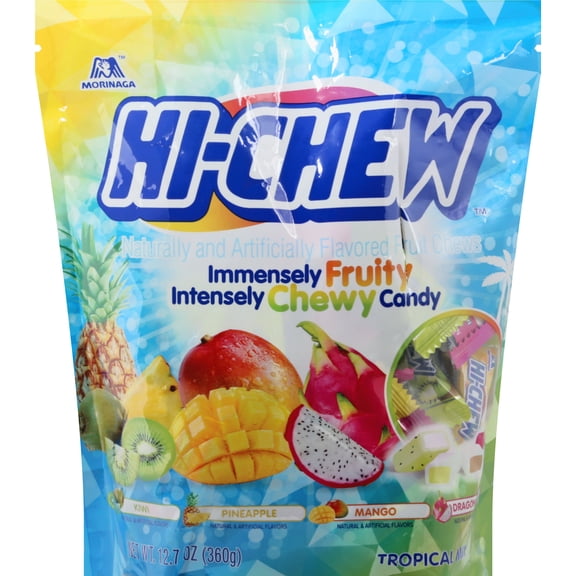 Fruit Chewy Candy: Hi-Chew Tropical Mix 12.7 oz Bag