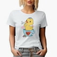 thumbnail image 1 of Hi Chicky, Let's Have Some Spring Tea with a Chick in a Cup Art Merch Gift, White T-Shirt, Medium, 1 of 5